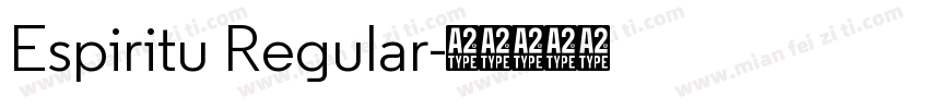 Espiritu Regular字体转换